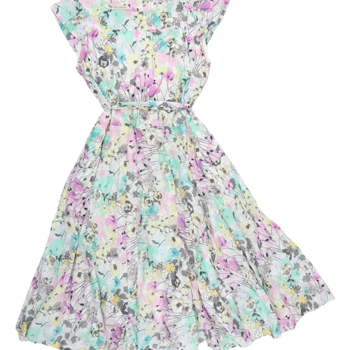 Laura Ashley Women's Multicoloured Floral Dress Size 16