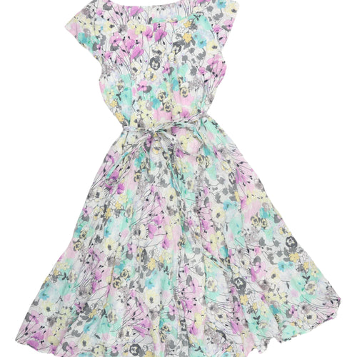Laura Ashley Women's Multicoloured Floral Dress Size 16