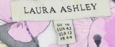 Laura Ashley Women's Multicoloured Floral Dress Size 16