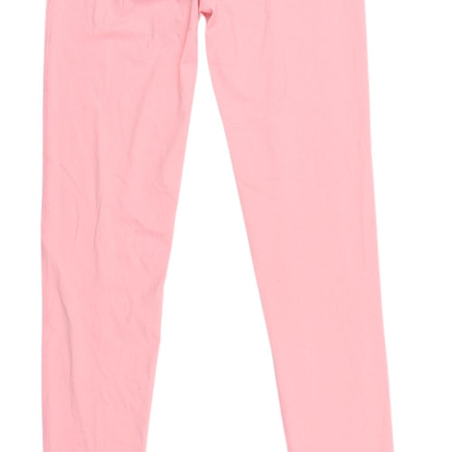 PrettyLittleThing Pink Ankle Leggings UK 6 Activewear