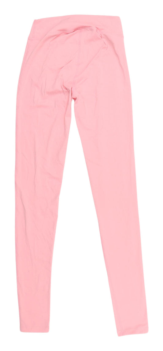 PrettyLittleThing Pink Ankle Leggings UK 6 Activewear