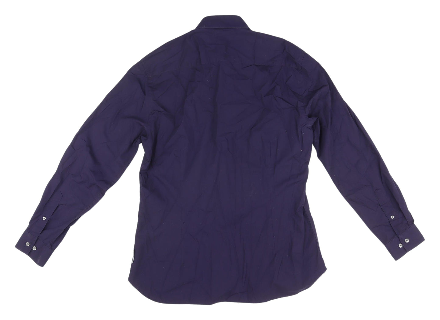 French Connection Men's Blue Long Sleeve Shirt L