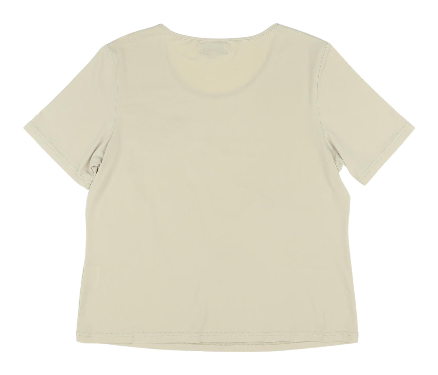 Anne Smith Women's Beige Floral T-Shirt, M, Casual Style