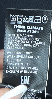 Marks and Spencer Women's Black Paperbag Shorts