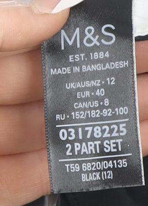 Marks and Spencer Women's Black Paperbag Shorts