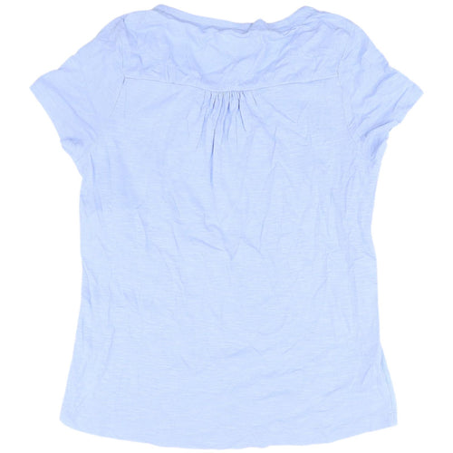 Mantaray Blue Women's T-Shirt - Size 10, Cotton, Casual, Excellent Condition