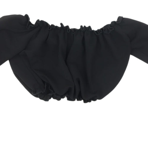 New Look Women's Black Off Shoulder Top Size 10
