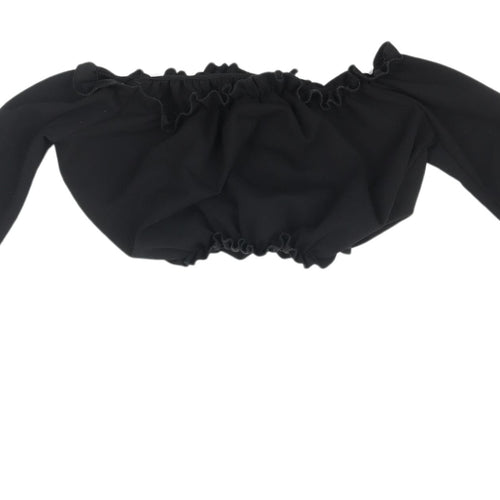 New Look Women's Black Off Shoulder Top Size 10