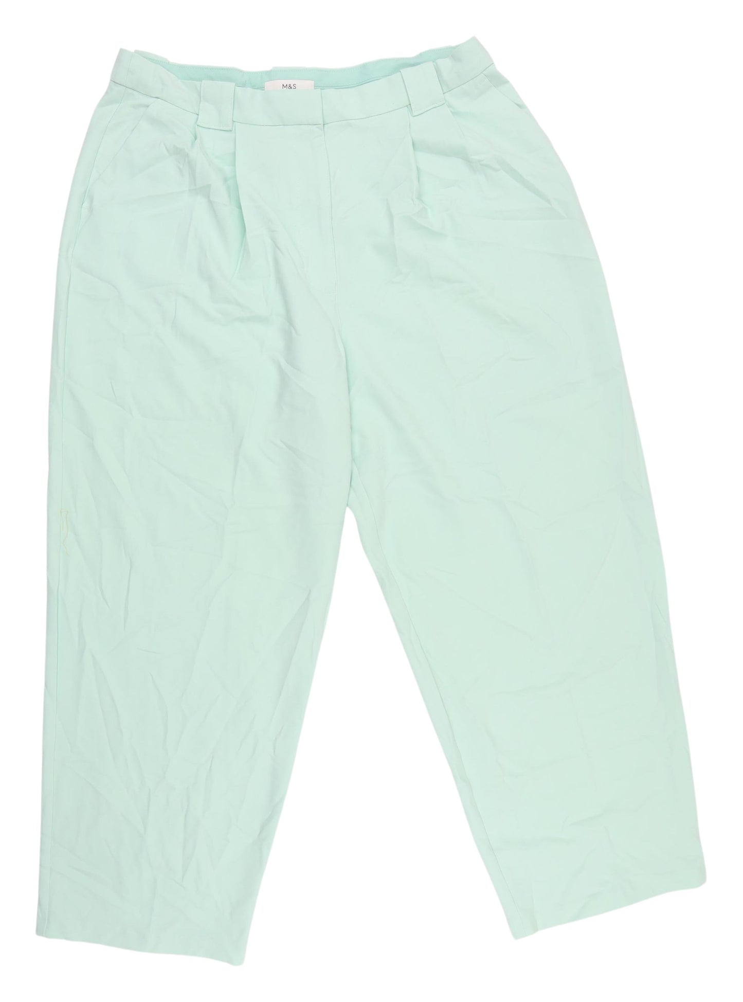 Marks and Spencer Women's Green Trousers Size 18