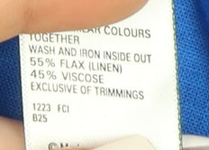 Marks and Spencer Women's Blue V-Neck Dress Size 10