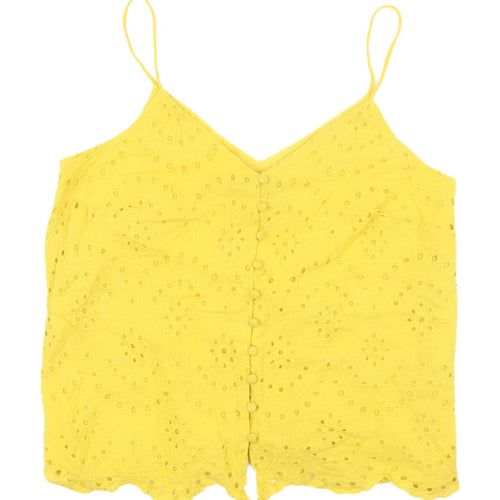New Look Yellow Camisole Top, Size 10, Boho, Summer Essential