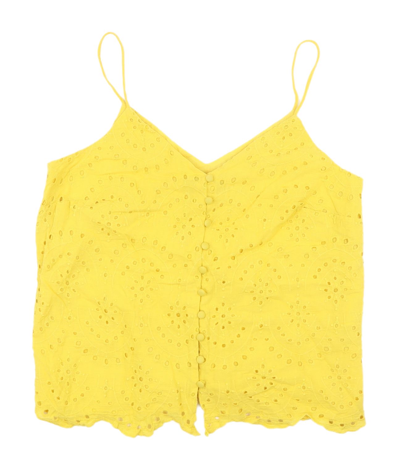 New Look Yellow Camisole Top, Size 10, Boho, Summer Essential