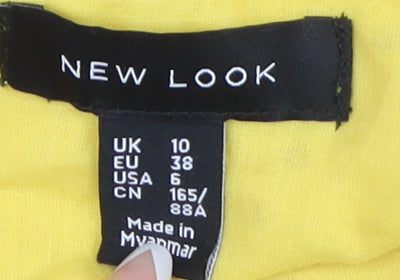New Look Yellow Camisole Top, Size 10, Boho, Summer Essential