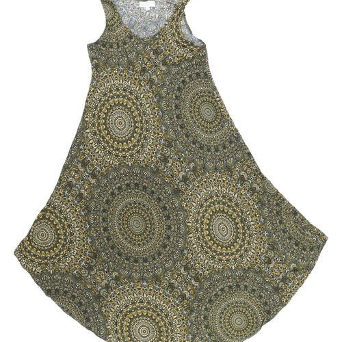 Apricot Women's Green Trapeze Dress Size 10