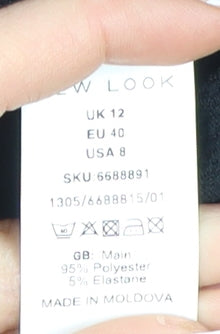 New Look Women's Black Flared Trousers Size 12