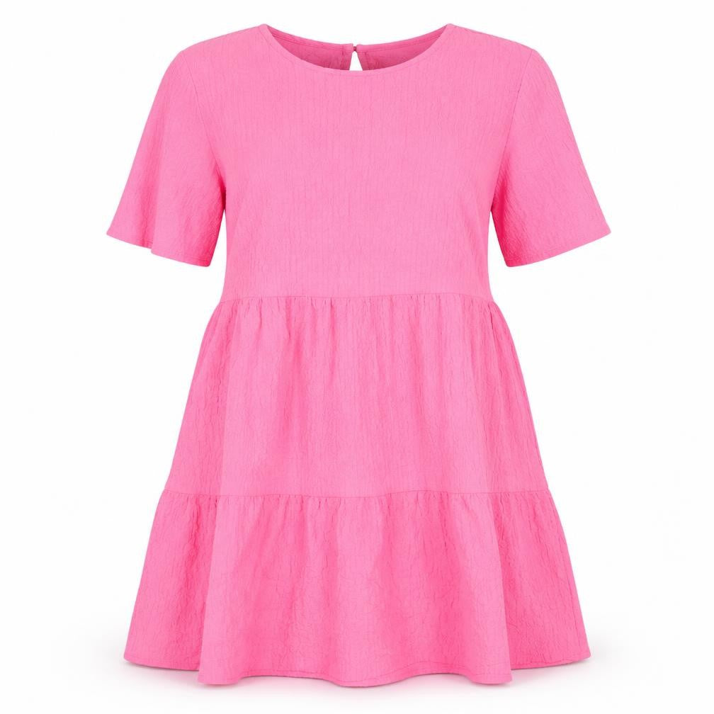 Front view of New Look Pink Women's Tall Dress, size 12