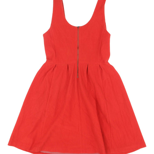 Banana Republic Red Fit & Flare Dress, Size 14 Petite