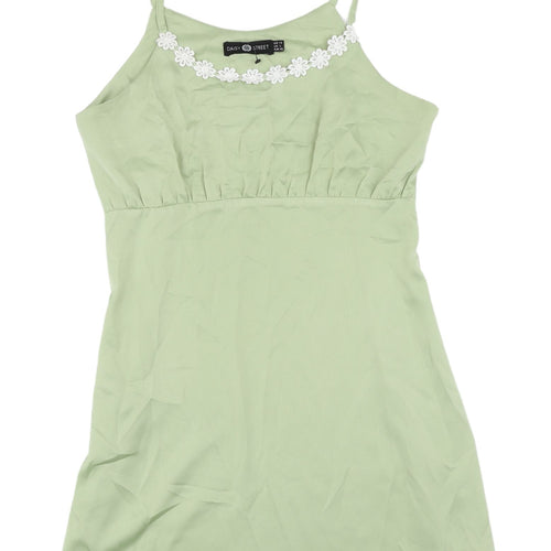 Daisy Street Women's Green Slip Dress, Size 12, Casual