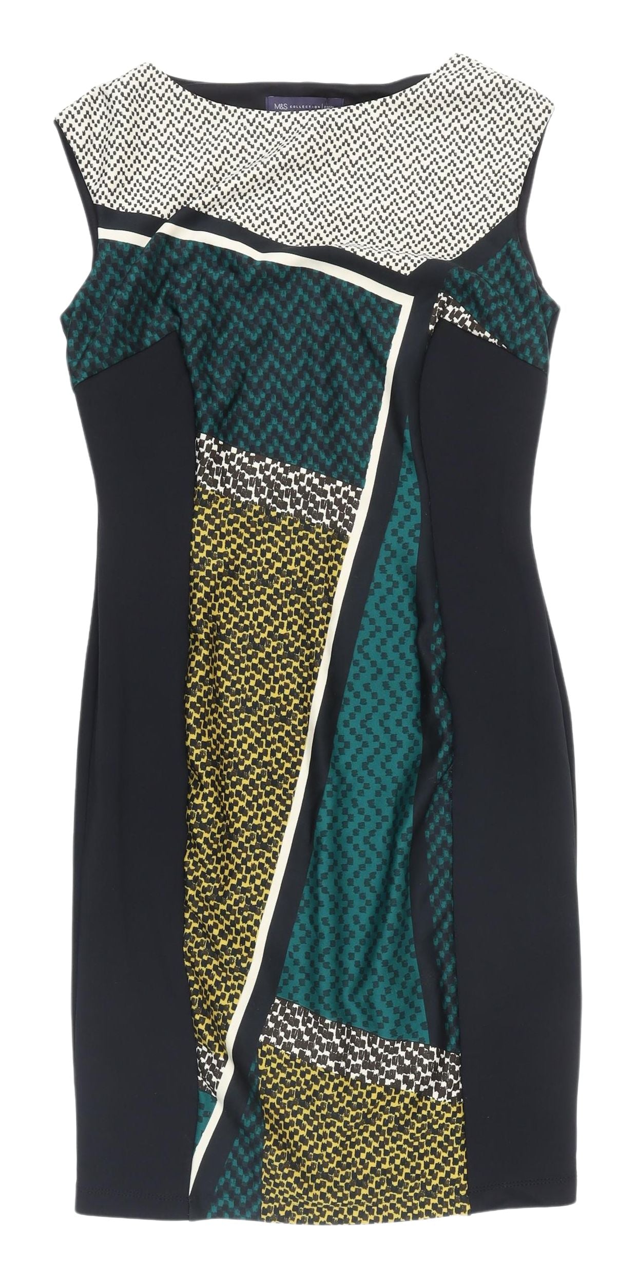 Marks and Spencer Retro Geometric Sheath Dress