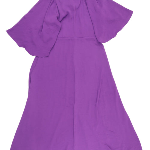 River Island Women's Purple Midi Fit & Flare Dress