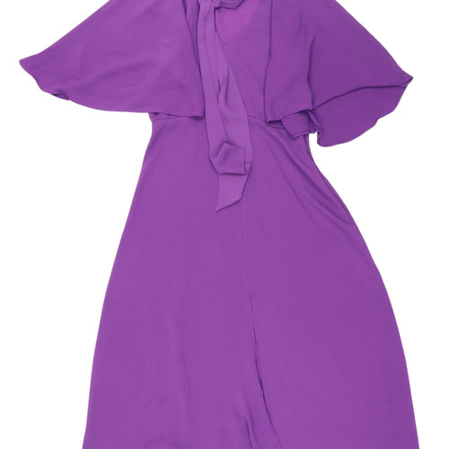 River Island Women's Purple Midi Fit & Flare Dress