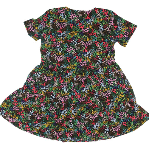 Jacqueline de Yong Floral Skater Dress, Size 12, Multicolour