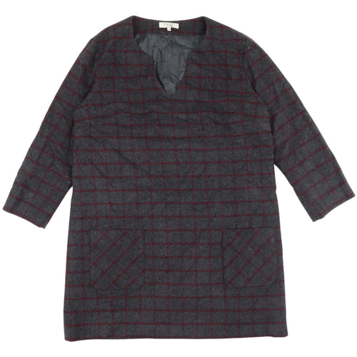 East Women's Multicoloured Check Shift Dress Size 16