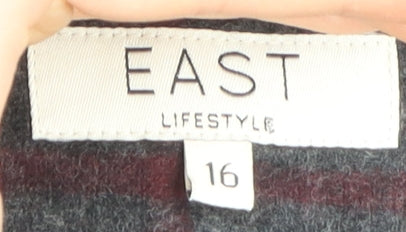 East Women's Multicoloured Check Shift Dress Size 16