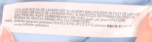 Zara Women's Blue Midi Slip Dress High Neck