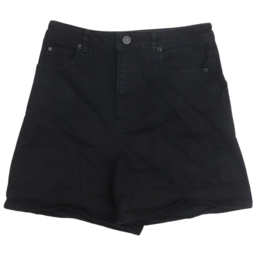 Whistles Women's Black Shorts Size 8 Cotton Blend