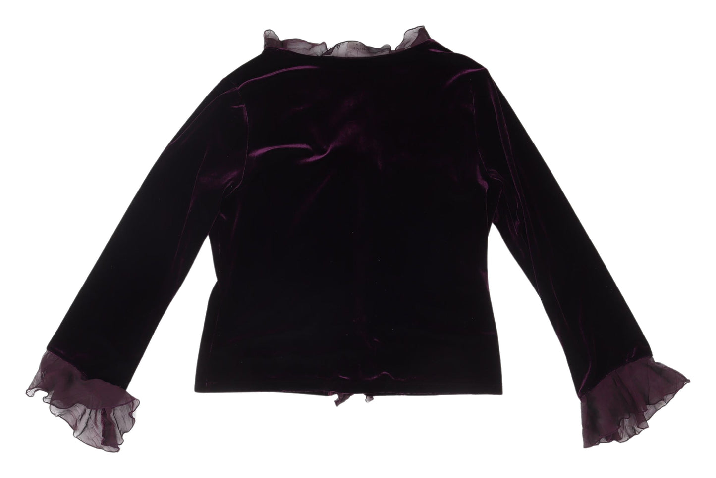 Next Women's Purple Velvet Cardigan Size 16