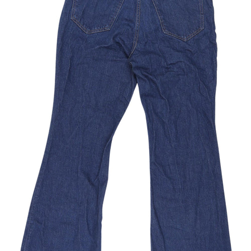 Abercrombie & Fitch Women's Blue High Rise Flared Jeans