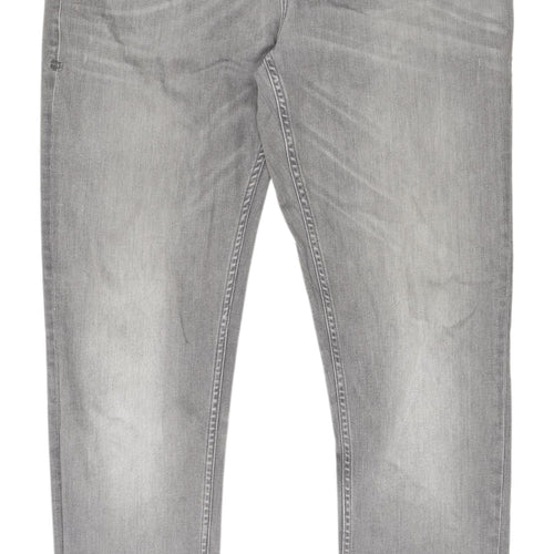 Burton Menswear Grey Skinny Denim Jeans - Men's 36 Waist