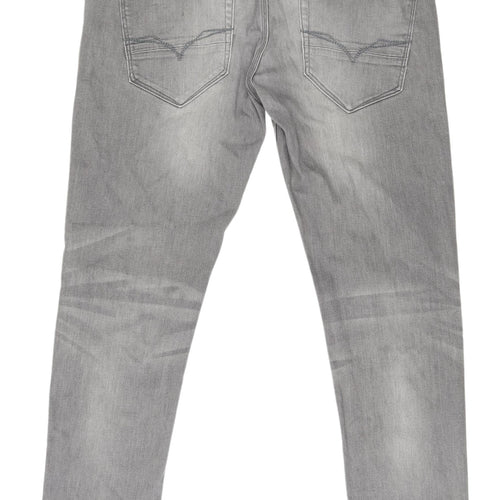 Burton Menswear Grey Skinny Denim Jeans - Men's 36 Waist