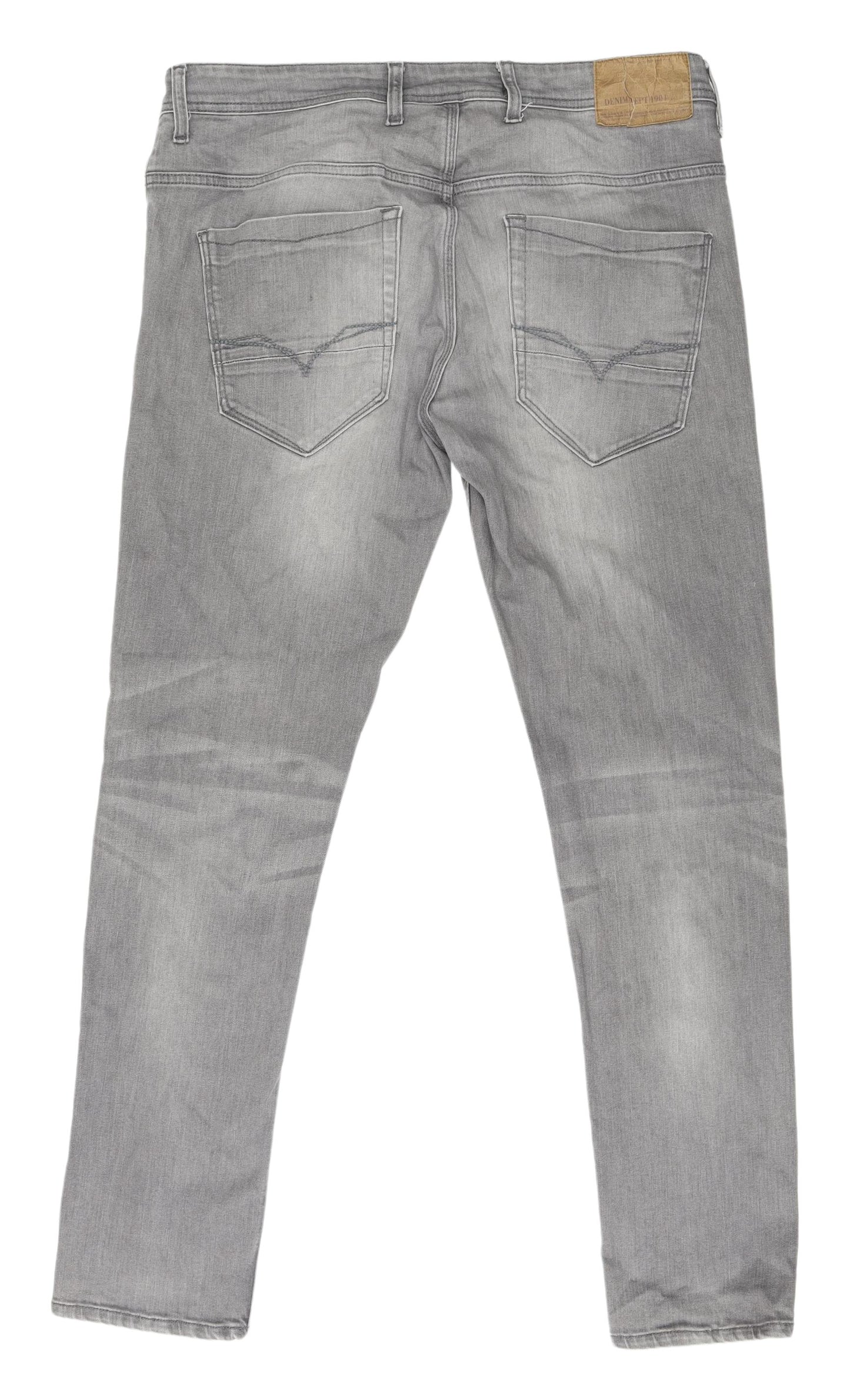 Burton Menswear Grey Skinny Denim Jeans - Men's 36 Waist