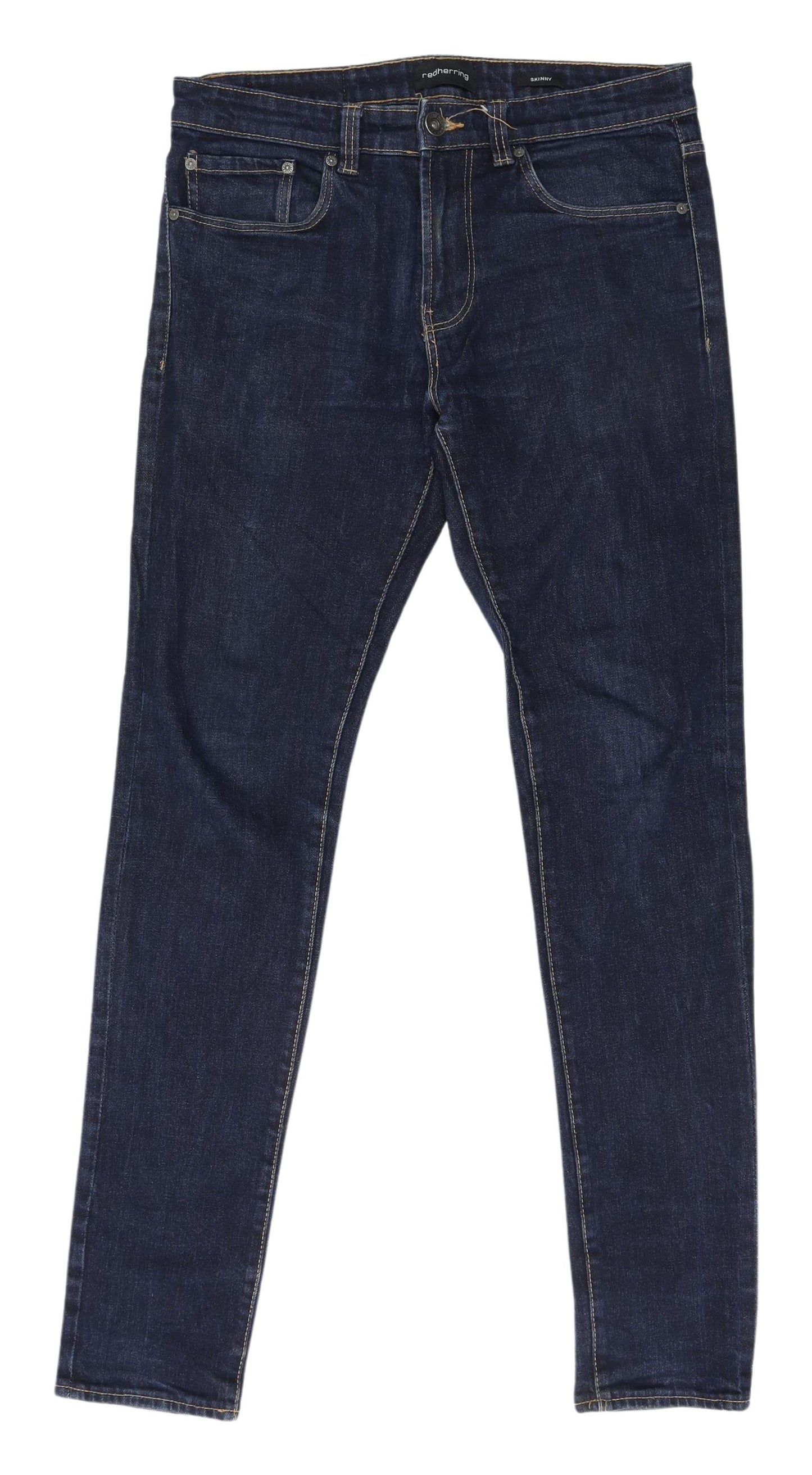 Red Herring Men's Blue Straight Jeans, Size 32