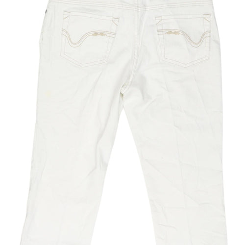 Next Women's White Cropped Jeans, Size 12, Excellent Condition