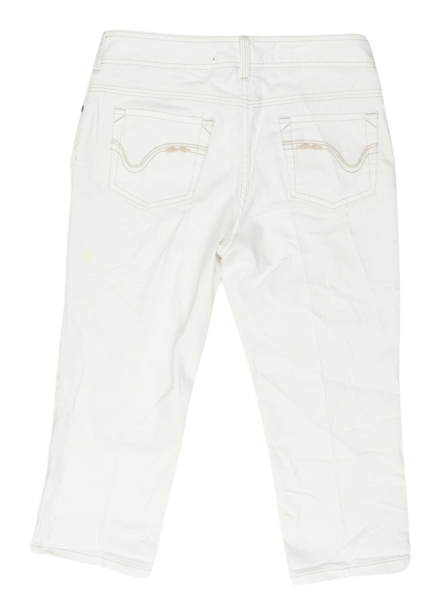 Next Women's White Cropped Jeans, Size 12, Excellent Condition