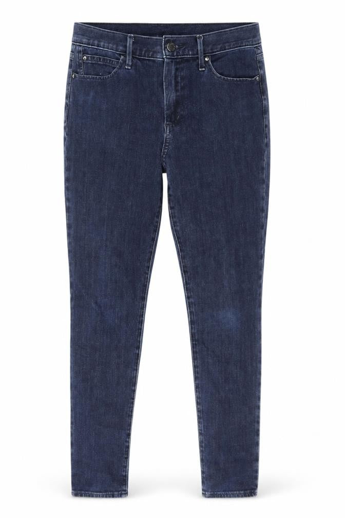 Front view of Gap Women's Blue Skinny Jeans, size M