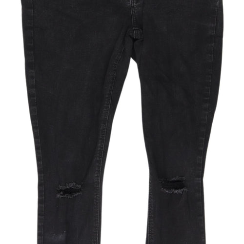 Denim Co. Women's Black Skinny Jeans, Size 14