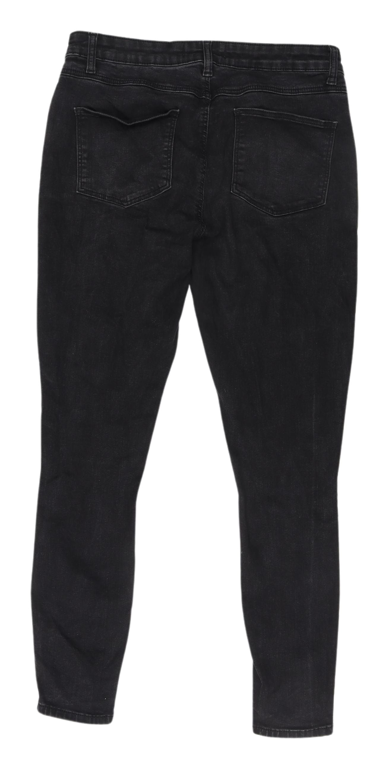 Denim Co. Women's Black Skinny Jeans, Size 14