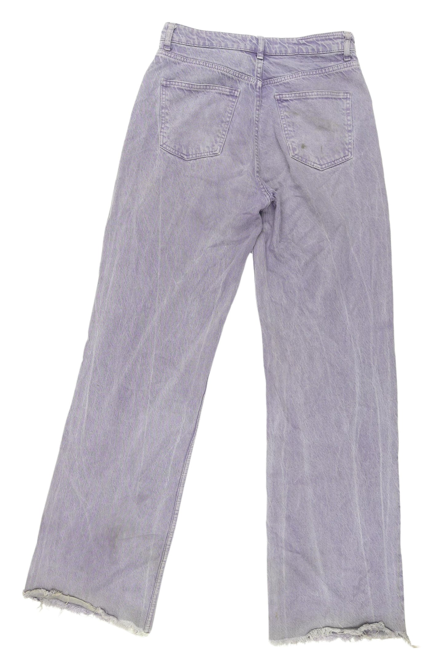 Zara Women's Purple Wide-Leg Jeans Size 10