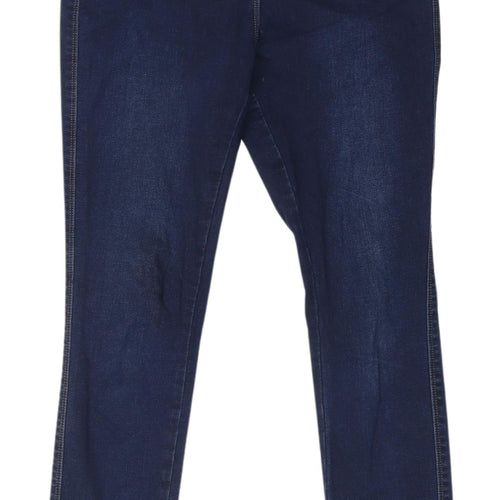 Next Women's Blue Ankle Denim Leggings Size 10