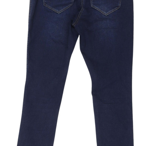 Next Women's Blue Ankle Denim Leggings Size 10
