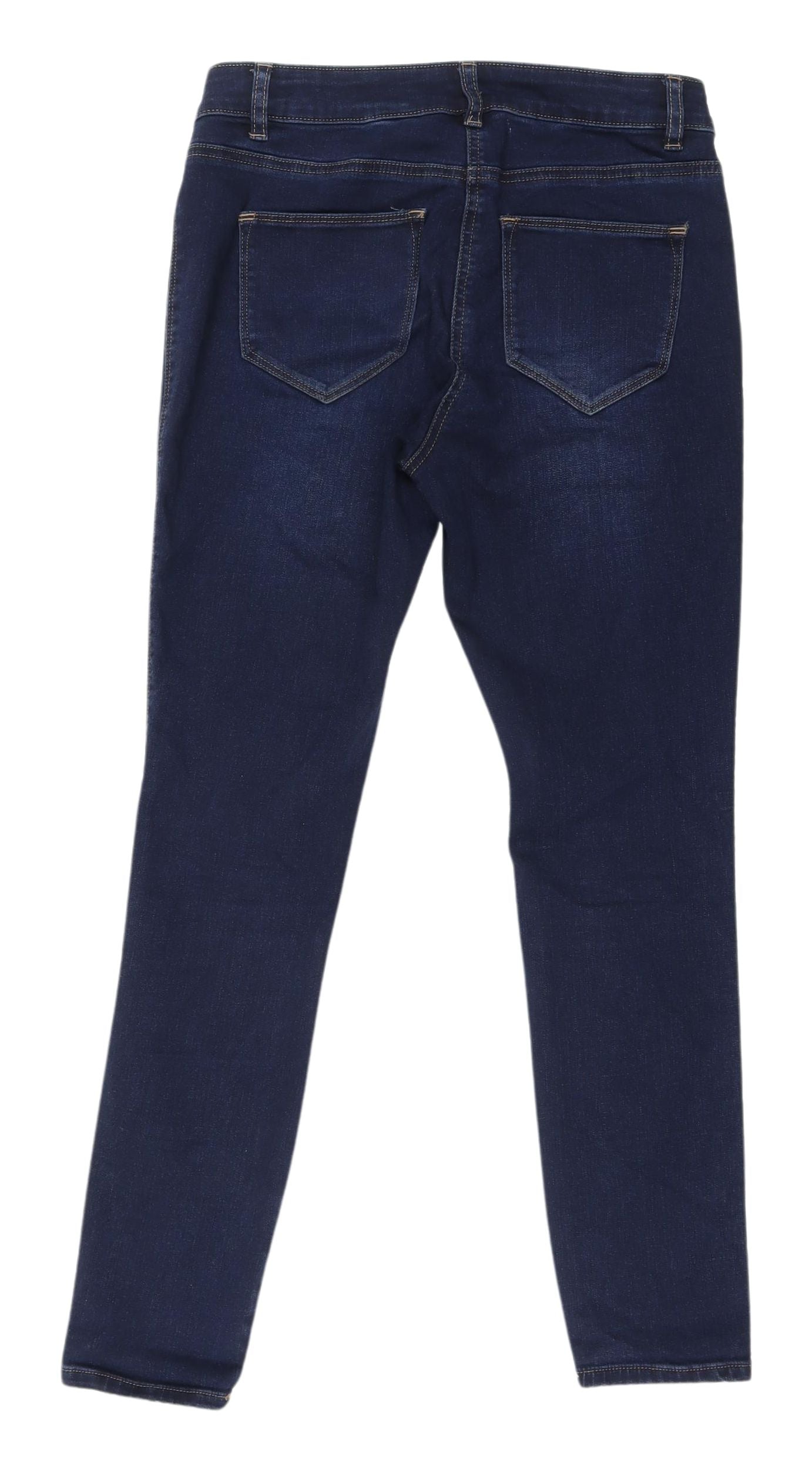 Next Women's Blue Ankle Denim Leggings Size 10