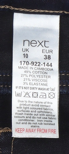 Next Women's Blue Ankle Denim Leggings Size 10