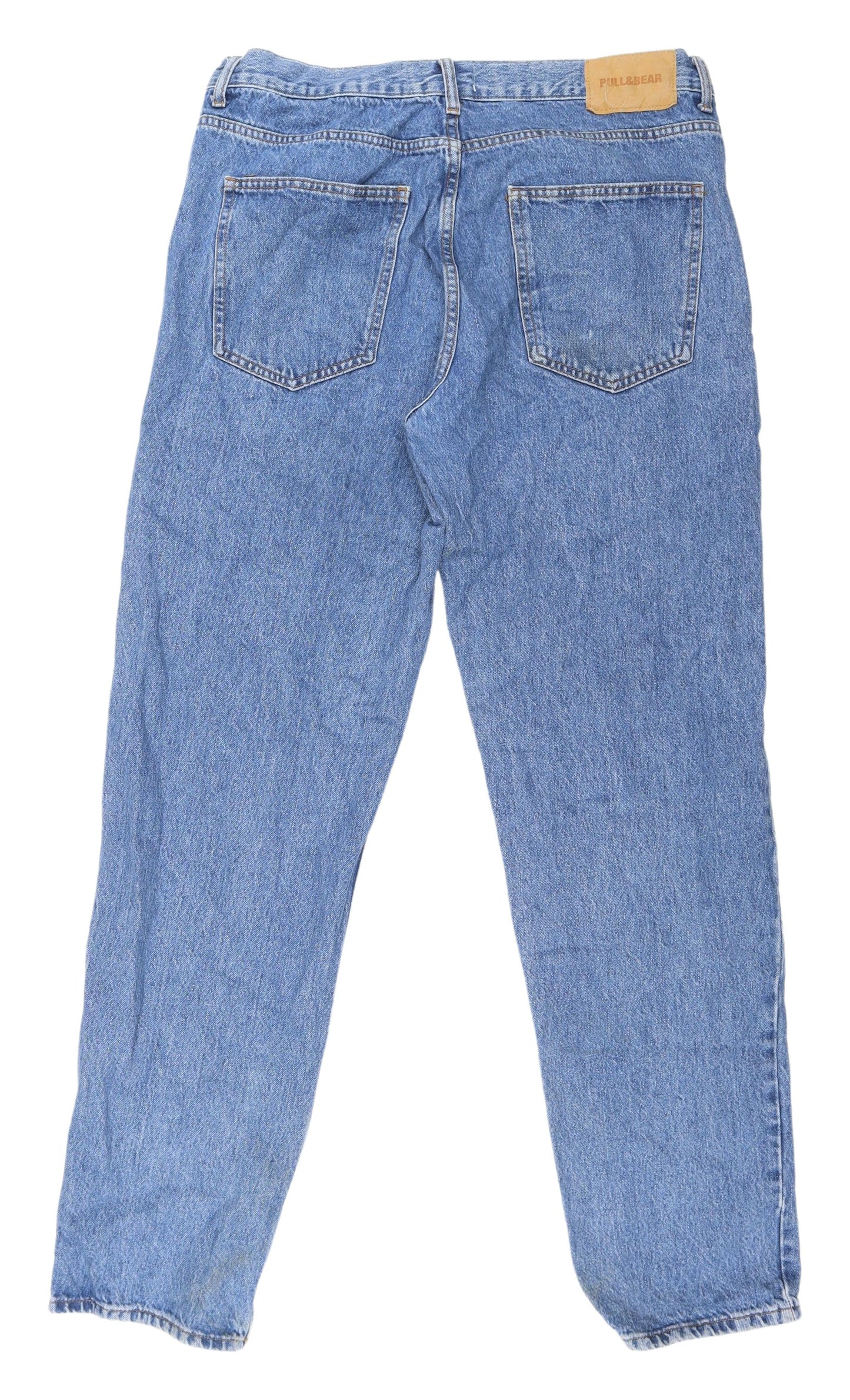 Pull&Bear Women's Blue Straight Jeans, Size 18