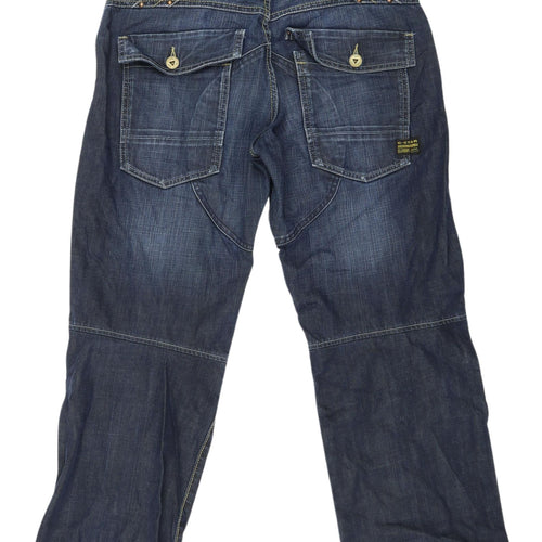 G-Star Men's Blue Denim Jeans Size 32 Regular Fit Mid Rise