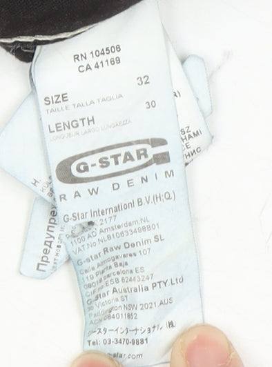 G-Star Men's Blue Denim Jeans Size 32 Regular Fit Mid Rise
