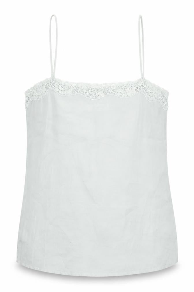 Front view of MSCH Copenhagen women’s white camisole top small